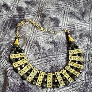 Elegant Black and Gold Necklace